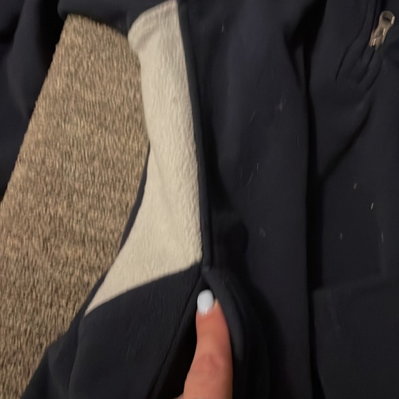 Youth large fleece 3/4 zip with pockets NY Yankees - Picture 4 of 5